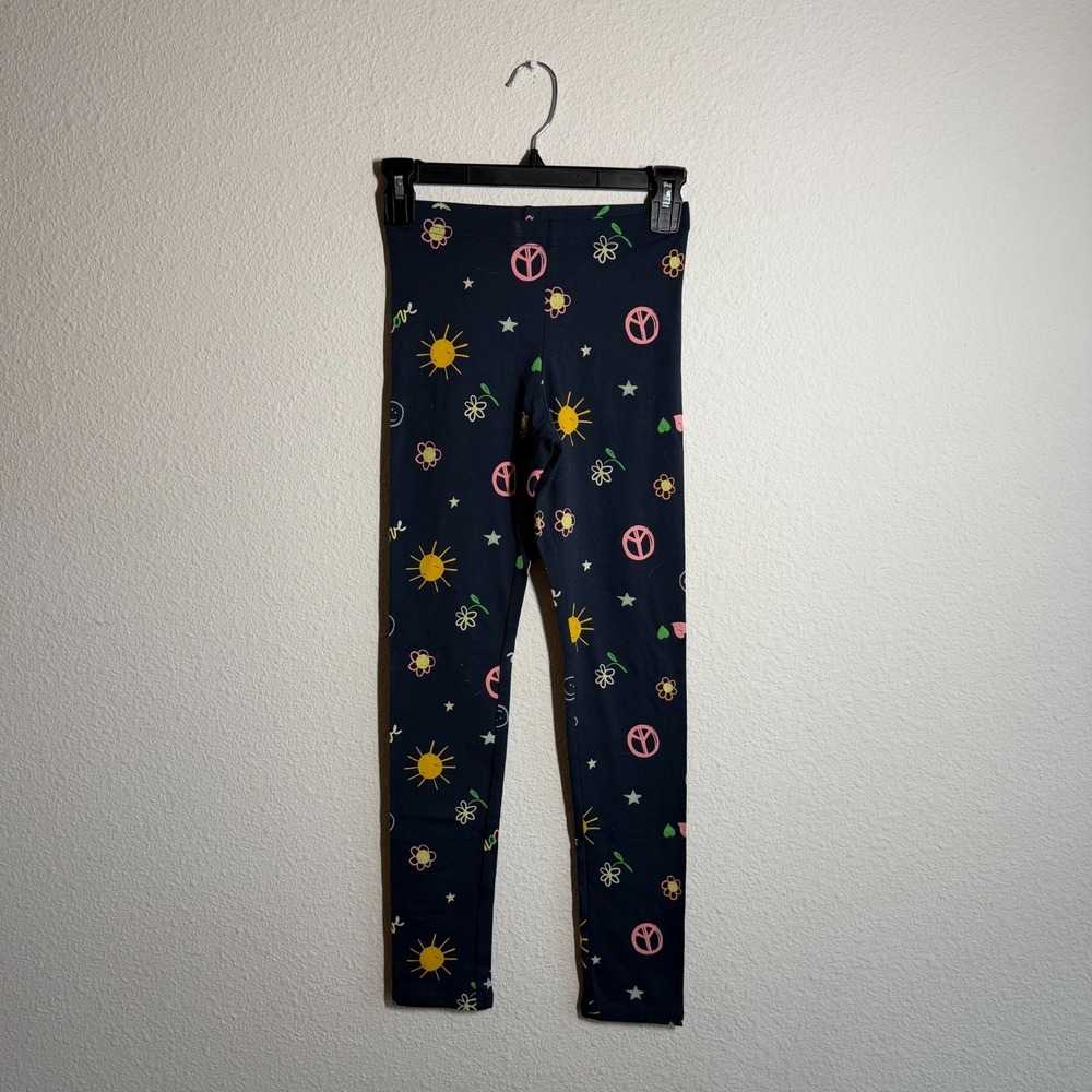 Old Navy Leggings Girls XL (14-16) Multicolor Printed Logo Cotton Running Yoga